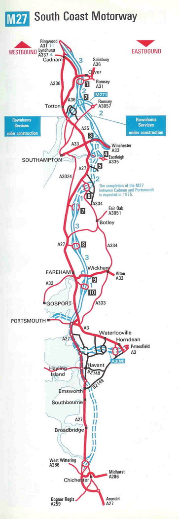 M27 full route map